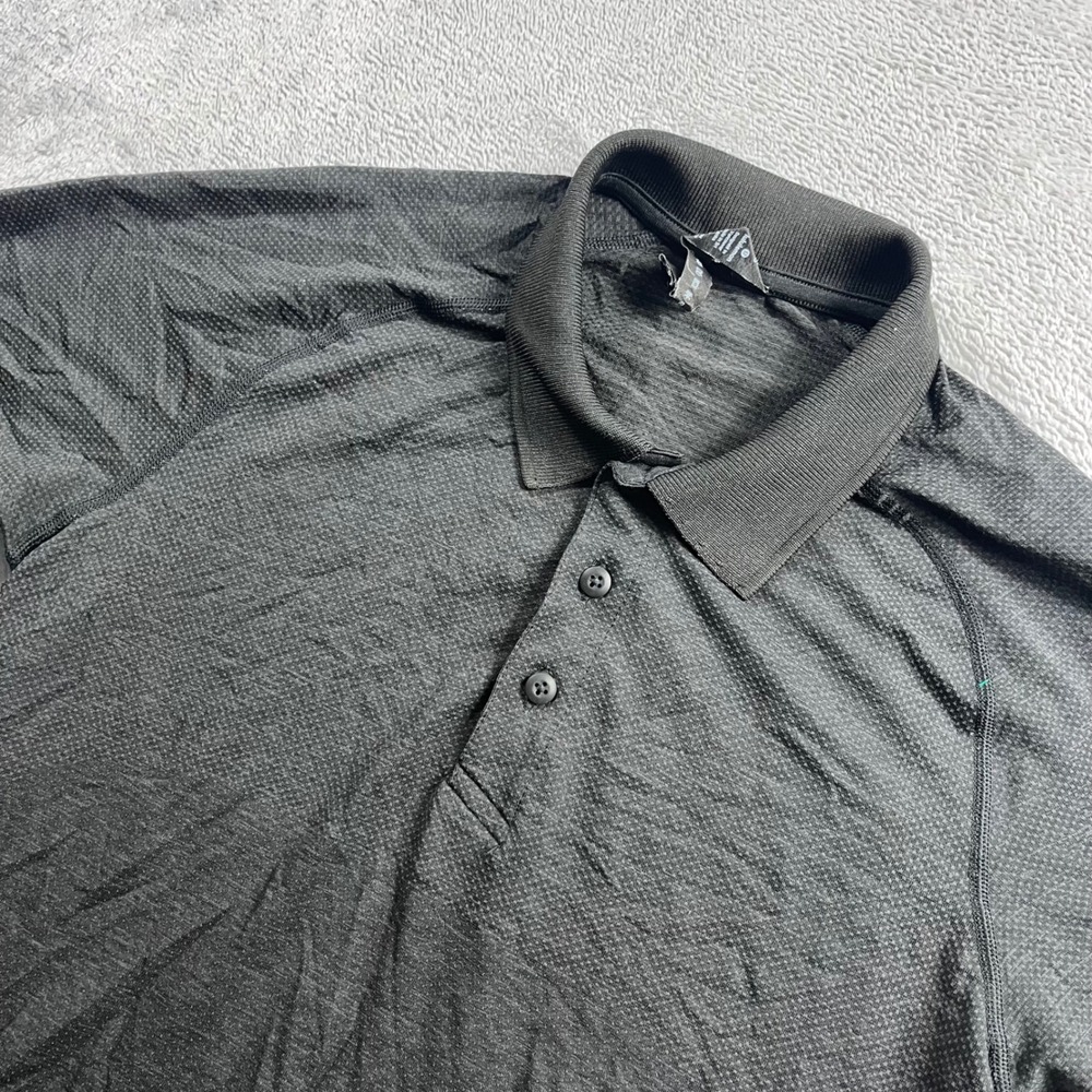 Lululemon Metal Vent Tech Polo Shirt Mens Small Grey Heather Training Golf Top